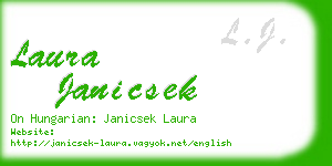 laura janicsek business card